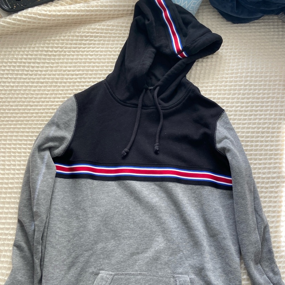 Womens black and grey hoodie
